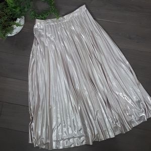 Awesome metallic midi skirt